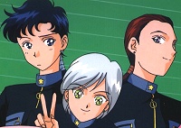 The Three Lights pose playfully.