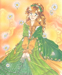 Makoto in a gorgeous gown, courtesy of the Infinity Collection.